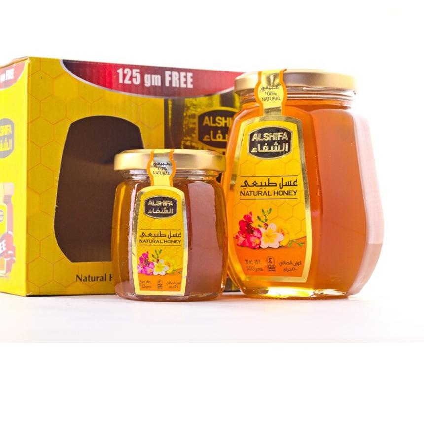 

✈ Arab Al Shifa 500gr Free 125gr / Alshifa 500 gr Free 125 gr Natural Honey ✧