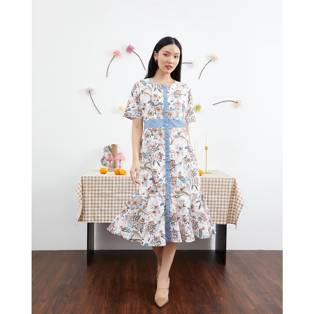 LAUREL DRESS - Putih Burung