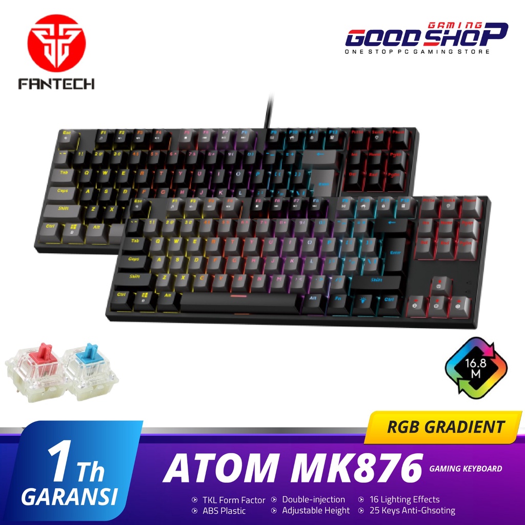 Fantech ATOM MK876 RGB Gaming Mechanical Keyboard TKL