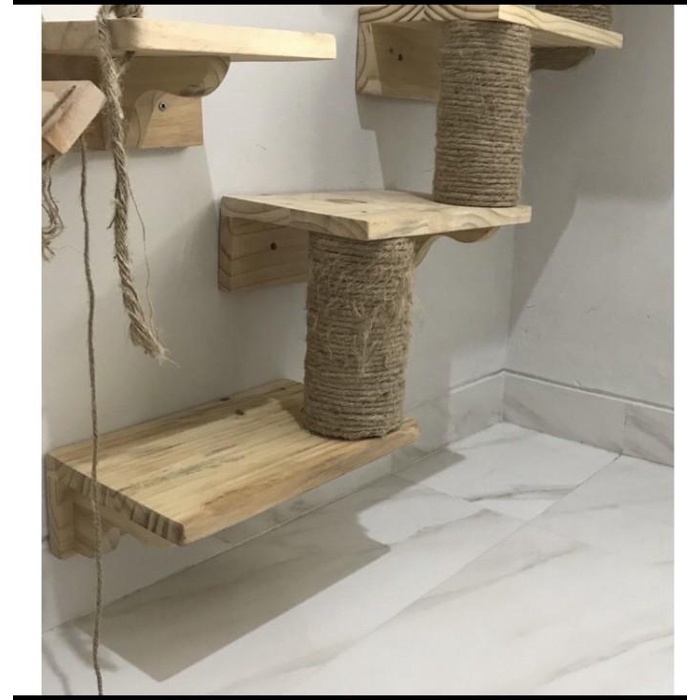 Terlaris Garukan Kucing Tingkat Kayu Custom Cat Tree Cat Condo Cat Playground
