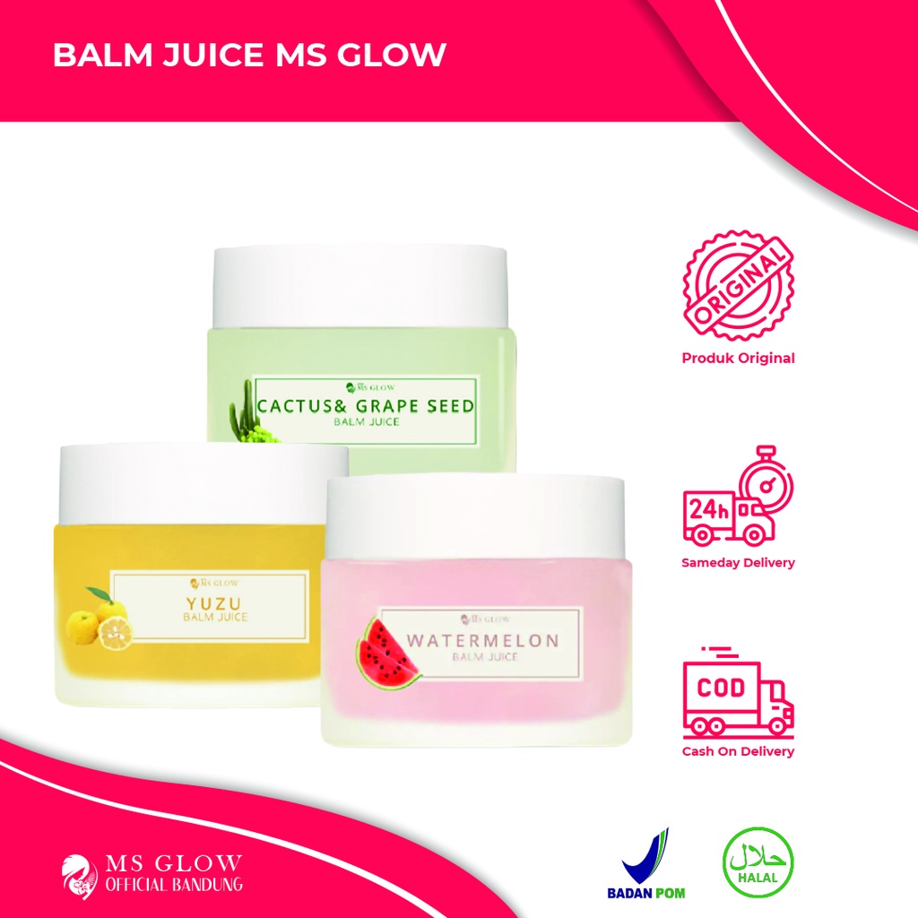 Balm Juice Ms Glow / Pembersih Make Up / Perawatan Wajah Termurah - By Msglowofficialbandung