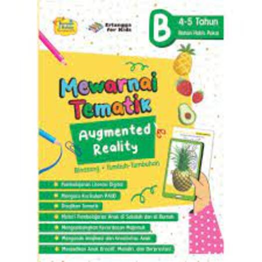 Erlangga For Kids - Mewarnai Tematik Augmented Reality Binatang dan Tumbuhan 4-5 TH