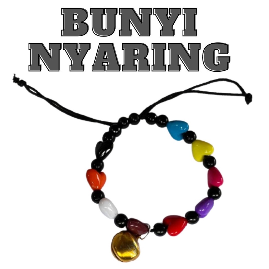 Kalung Kucing Anjing Lonceng Motif Love Kalung Lonceng Aksesoris Hewan Peliharaan Premium Quality FEFARM