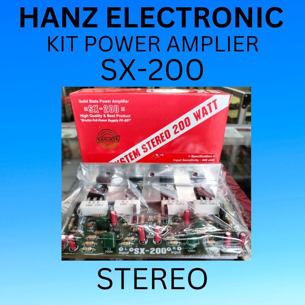 Kit Power Amplifier OCL Stereo 200 W Bell SX-200 200W 200watt SX200 SX 200 RMS