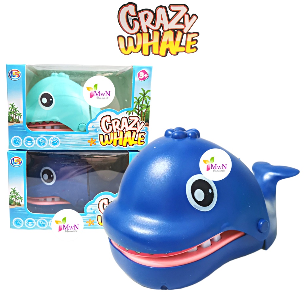 MWN Mainan Gigi Whale Cartoon Mainan Gigitan Ikan Paus 167