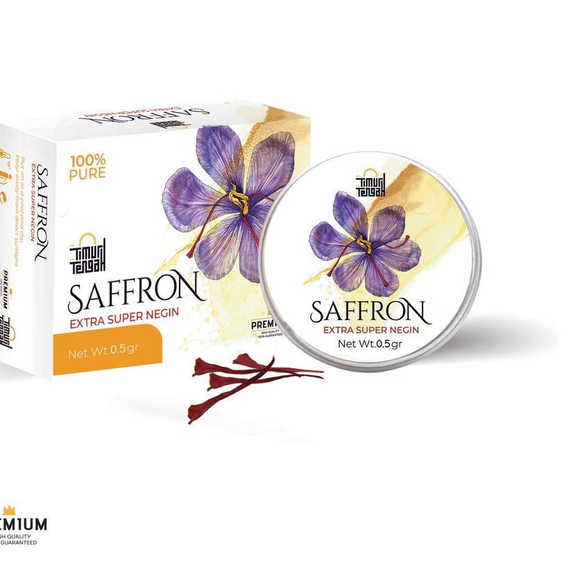 

✮ Saffron Safron Timur Tengah Extra Super Negin 1 gr Premium Original ♚