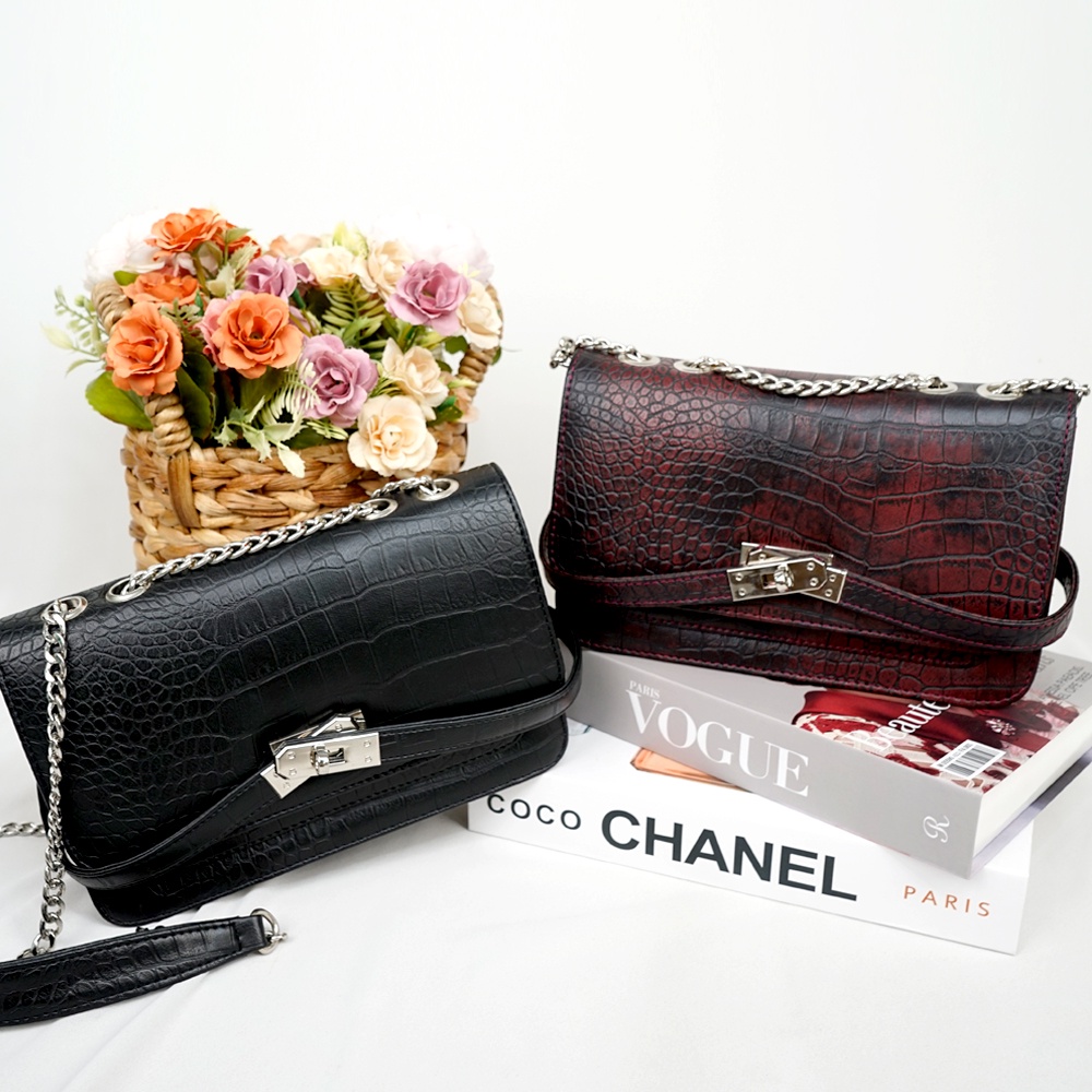 BAGTITUDE-MELODY CROCO SLINGBAG-TAS WANITA-TERMURAH