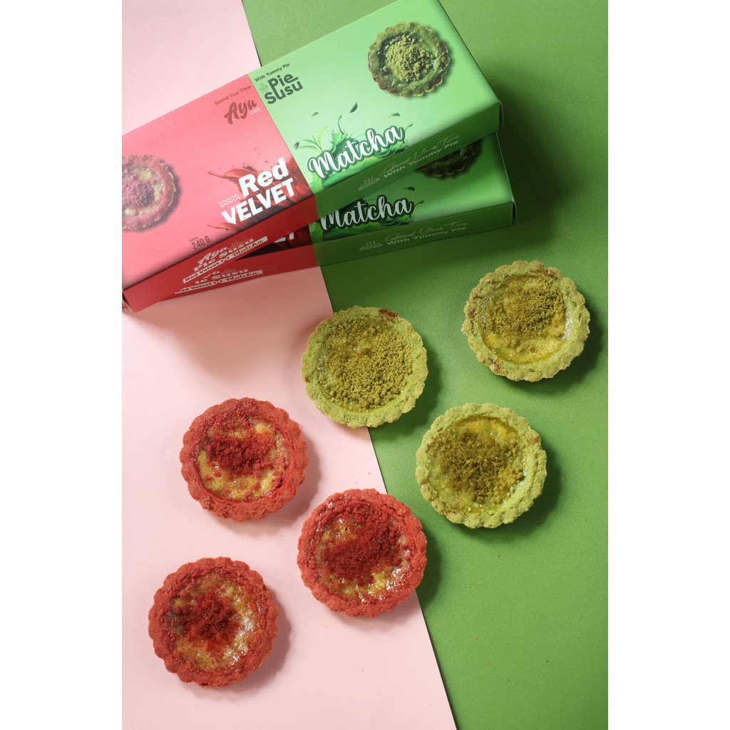 

PIE SUSU/PIE SUSU AYU/ PIE SUSU RED VELVET VS MATCHA/PIE SUSU PREMIUM/PIE SUSU MATCHAXRED VELVET