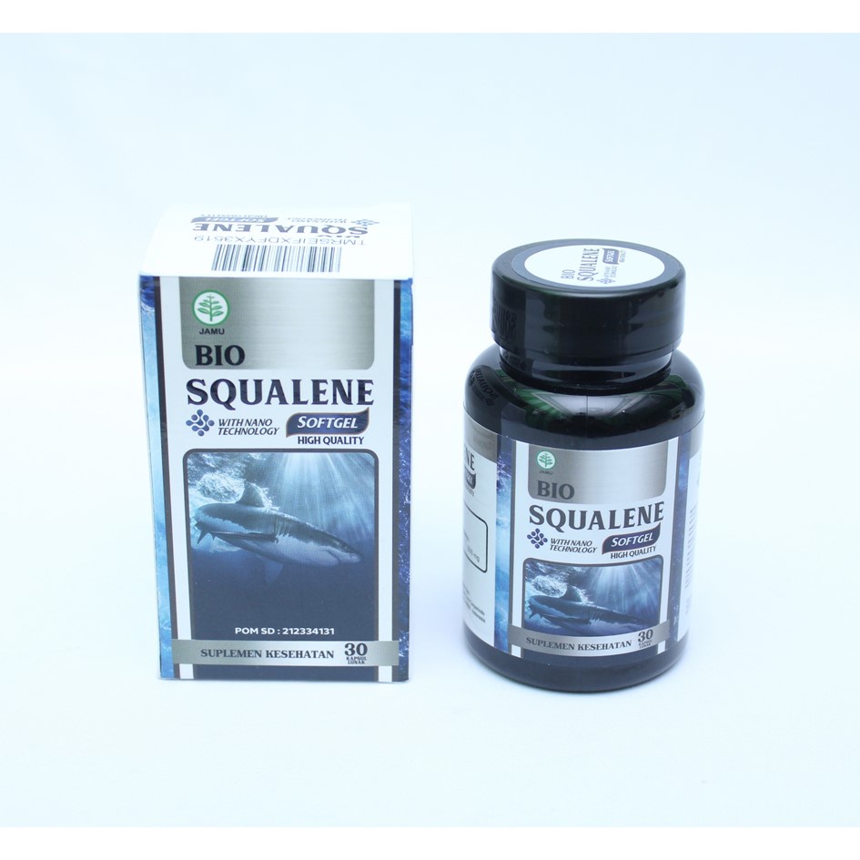 Bio Squalene Obat Radang Sendi Kaku Pengapuran Tulang Reumatik Rematik Asam Urat Pegal Linu Isi 30 Softgel Herbal