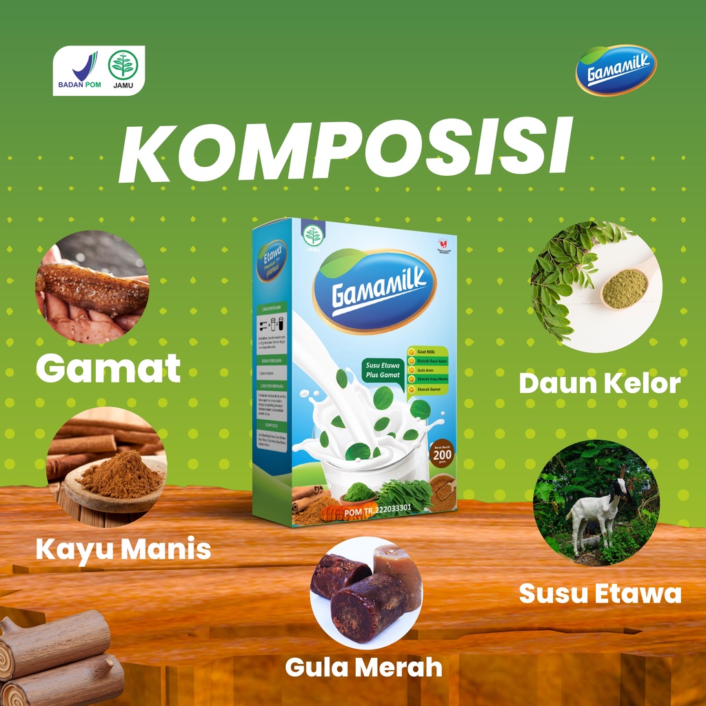 GAMAMILK Susu Etawa Gamat  Solusi Atasi Asam Lambung, Tukak Lambung, Gerd, dan Maag