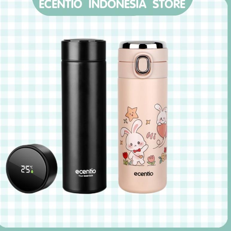 BEST PRODUCT ecentio 420ml Termos Air Panas 304 Stainless Thermos Suhu Display LED Termos Vakum Flas