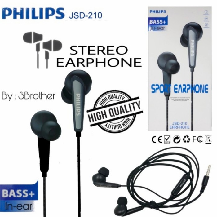 Headset Handsfree Philips JSD-208/JSD-209/JSD-210/JSD-211 Earphone JSD 208/JSD 209/JSD 210/JSD 211 JSD208/JSD209/JSD210/JSD211