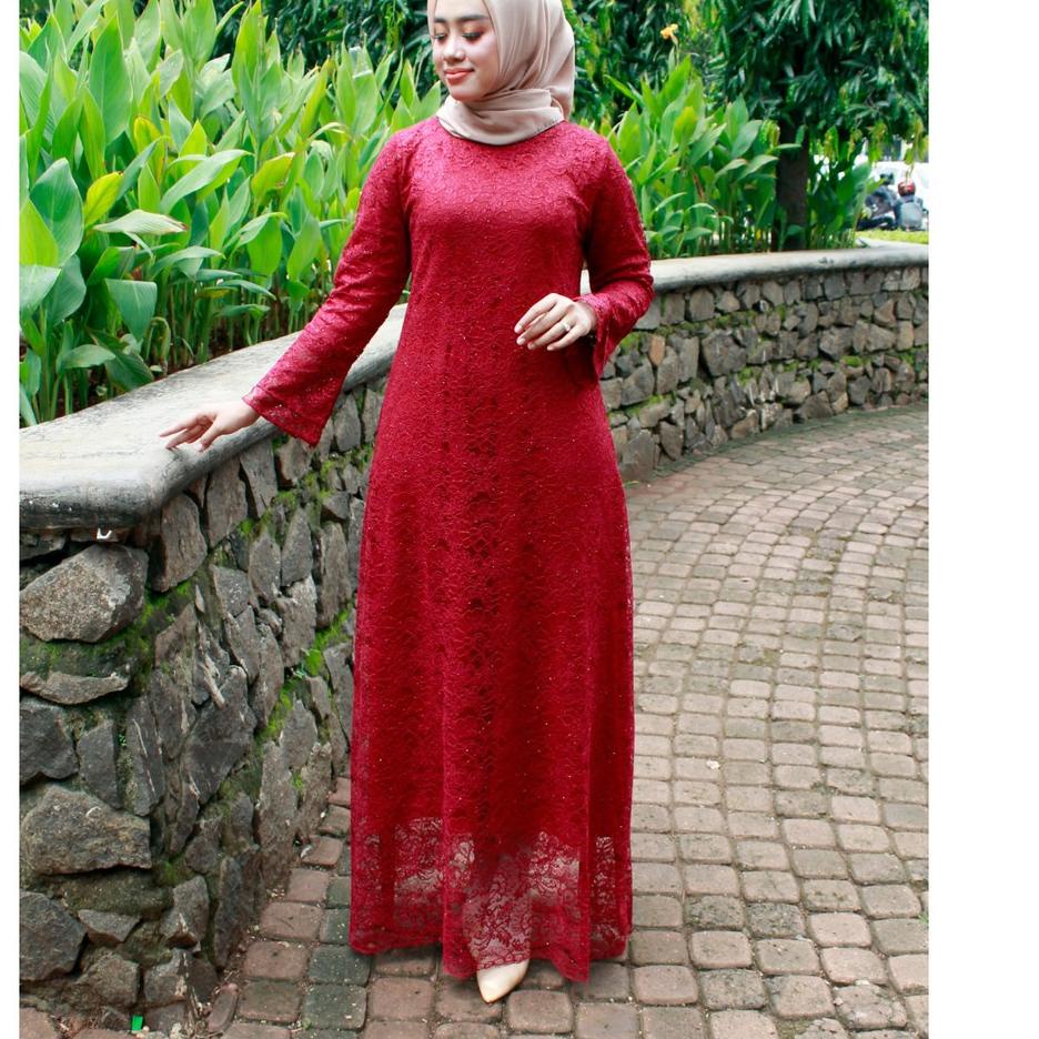 ◌ GAMIS BROKAT KEREN DAN KEKINIAN DRESS BROKAT Gamis Syar'i Ramadhan ✰
