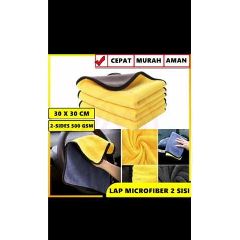 Kain Lap Micro Fiber Lap Piring Lap Minyak Mobil Serba Bisa