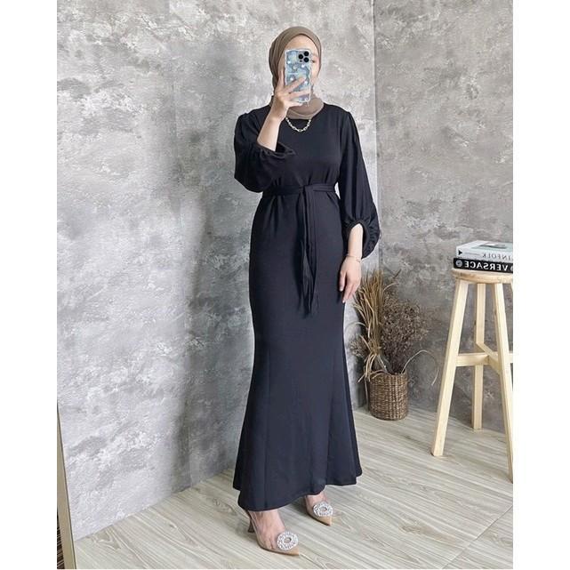 VS - Gamis Azura Rin Knit Premium Wanita