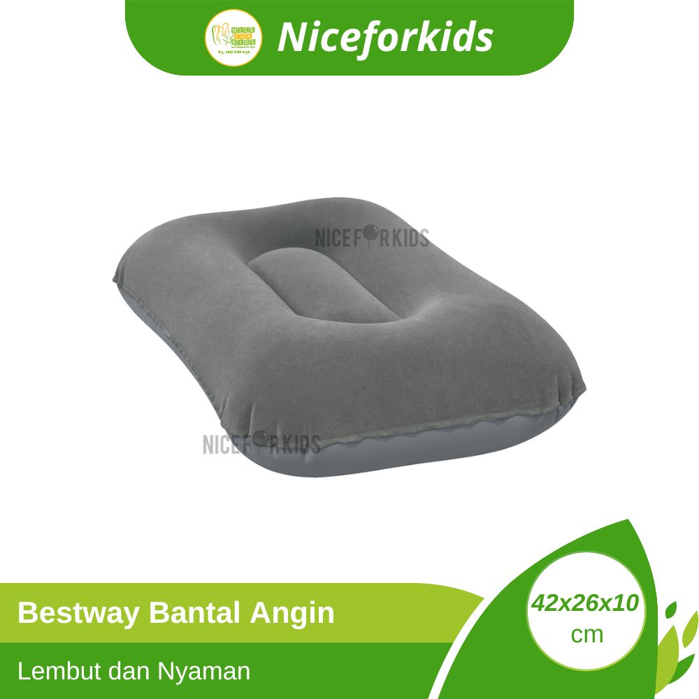 Bestway Bantal Tidur Angin Flocked Air Pillow Portable 67121