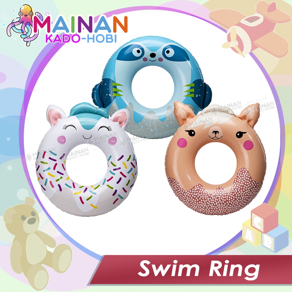 PERLENGKAPAN RENANG BAN PELAMPUNG SWIM RING PELINDUNG ANAK MOTIF KARAKTER LUCU