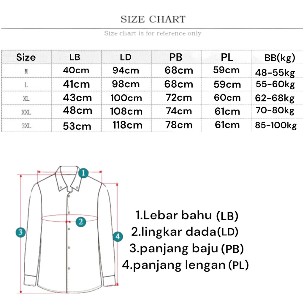 topfashion KEMEJA FORMAL PRIA  POLOS LENGAN PANJANG 4 WARNA/HEM PRIA LENGAN PANJANG JUSMAN