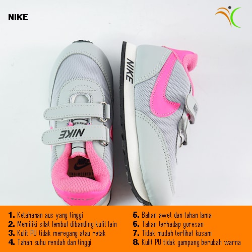 Sepatu Sneakers Anak Perempuan Umur 1 - 7 Tahun