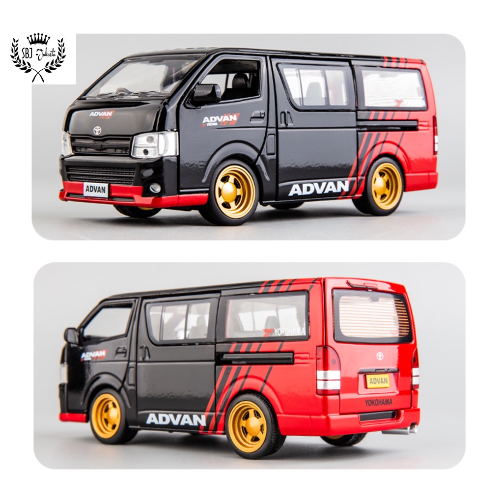 DIECAST MOBIL TOYOTA HIACE H200 Special Color Limited Edition Skala 1:32 Metal Series