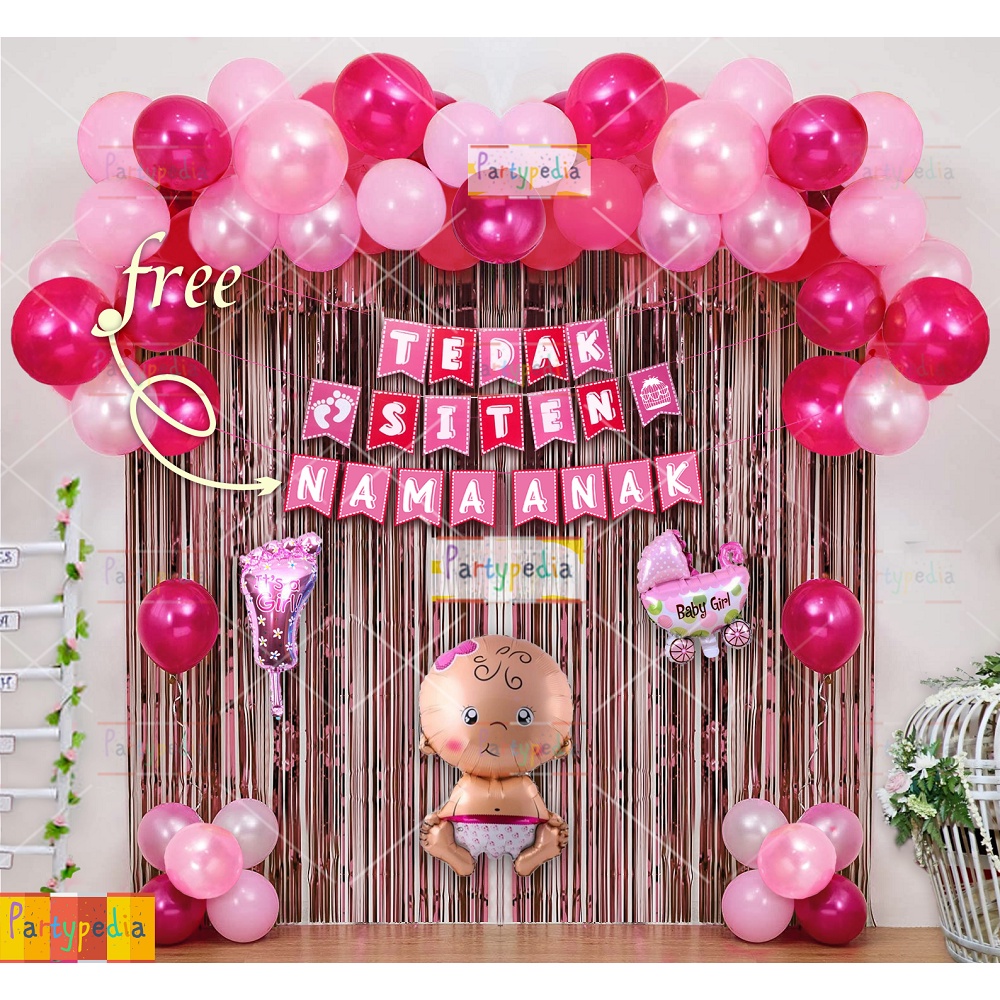 Hisperingin_ Paket Dekorasi Tedak Siten Bayi Perempuan