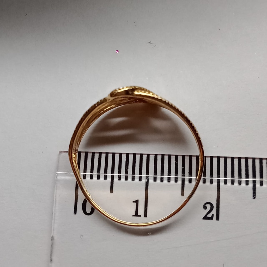 Cincin Emas 17K - 1.95 Gr Kadar 750 - 4435