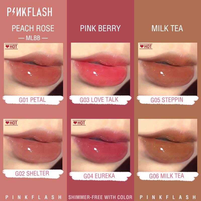 PINKFLASH LASTING GLOSSY LIPGLOSS