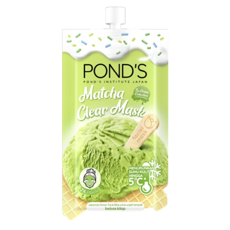 Pond's Matcha Clear Facial Mask 8G