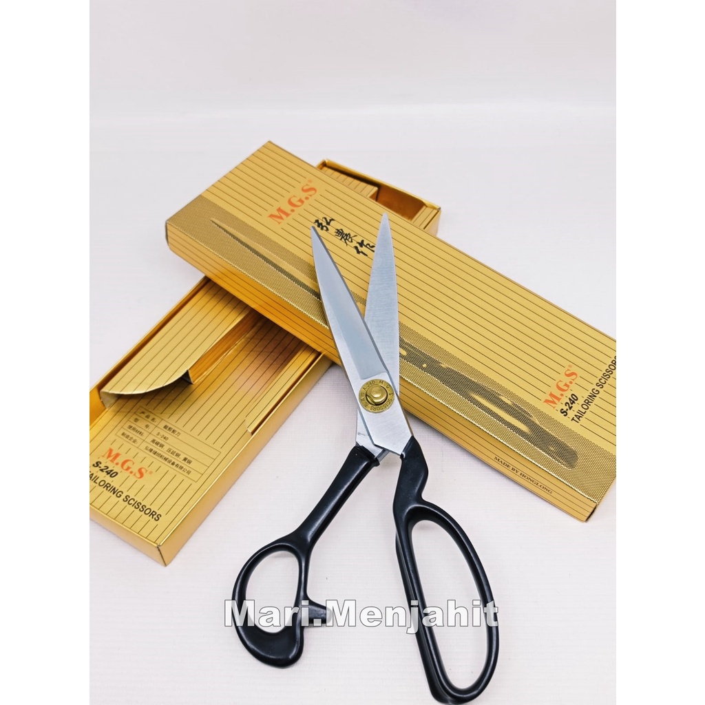 Gunting Potong Bahan Kain M.G.S High Quality Scissors MGS S-300/ S-280/ S-260/ S-240