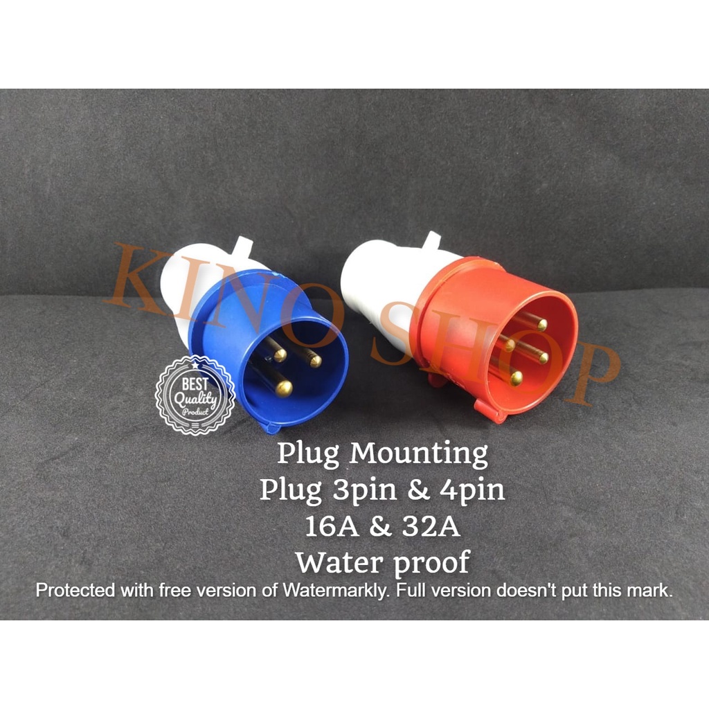 Plug Mounting Male Steker 3Phase & 4Phase - Industrial Plug Male