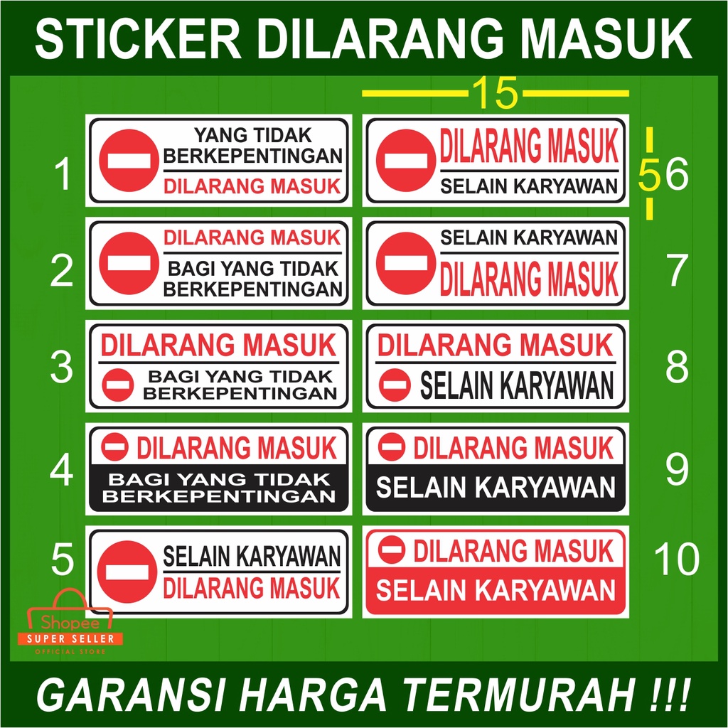 

STICKER DILARANG MASUK