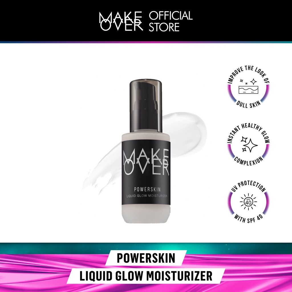 MAKE OVER Powerskin Liquid Glow Moisturizer 45 ml - Face Moisturizer