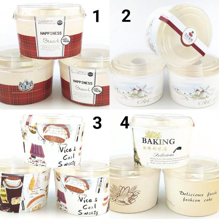 Terlaris 10Pcs Paper Cup Chiffon Loyang Chiffon Kertas Cup Case Chiffon Tutup