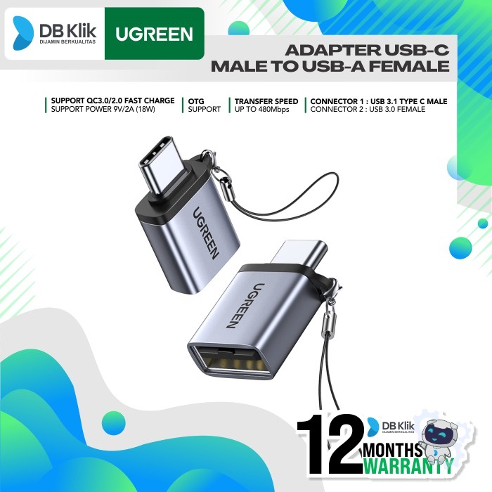 Adapter USB-C UGreen Male to USB-A Female (50283) - UGREEN 50283