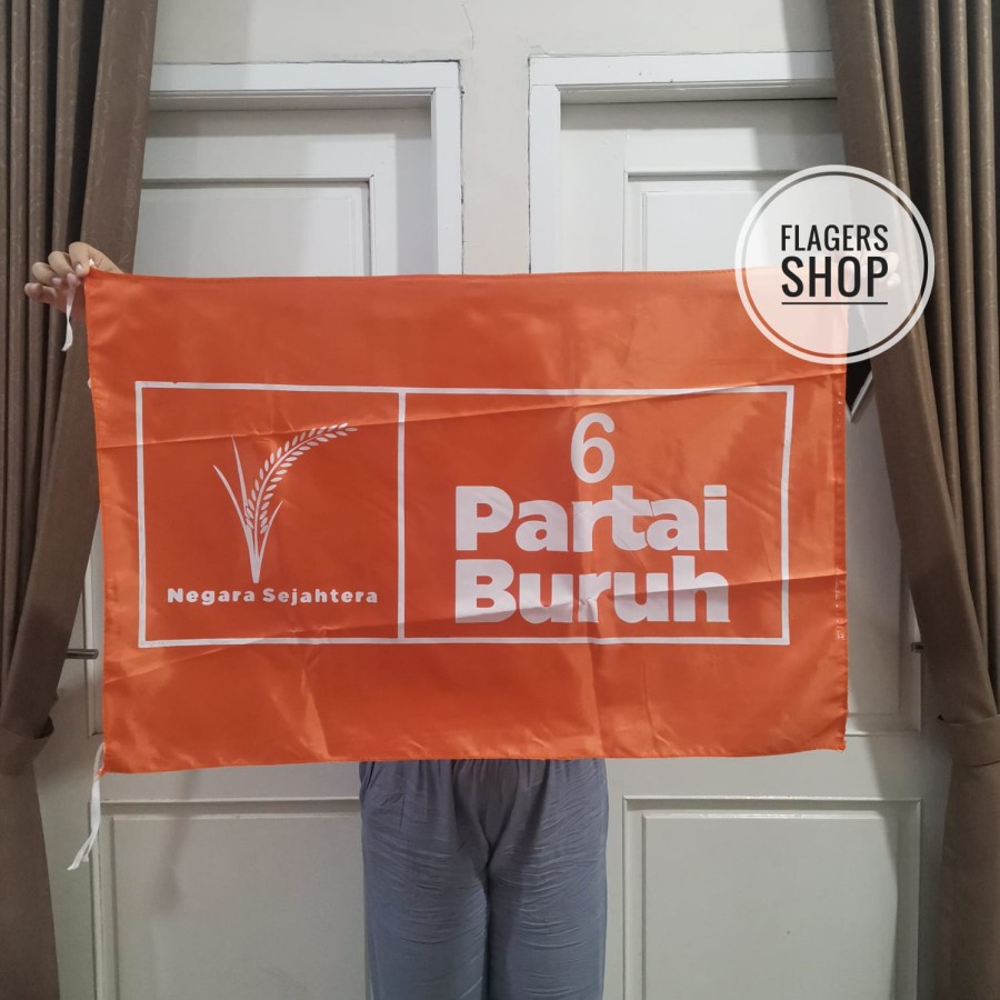 

[ISI 50 pcs] Bendera Partai Buruh 60x90 cm