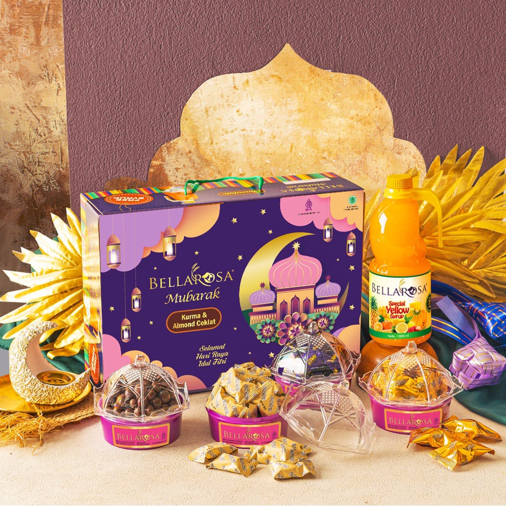 

PAKET MUBARAK BELLAROSA HAMPERS LEBARAN IDUL FITRI RAMADHAN ALMOND DAN KURMA
