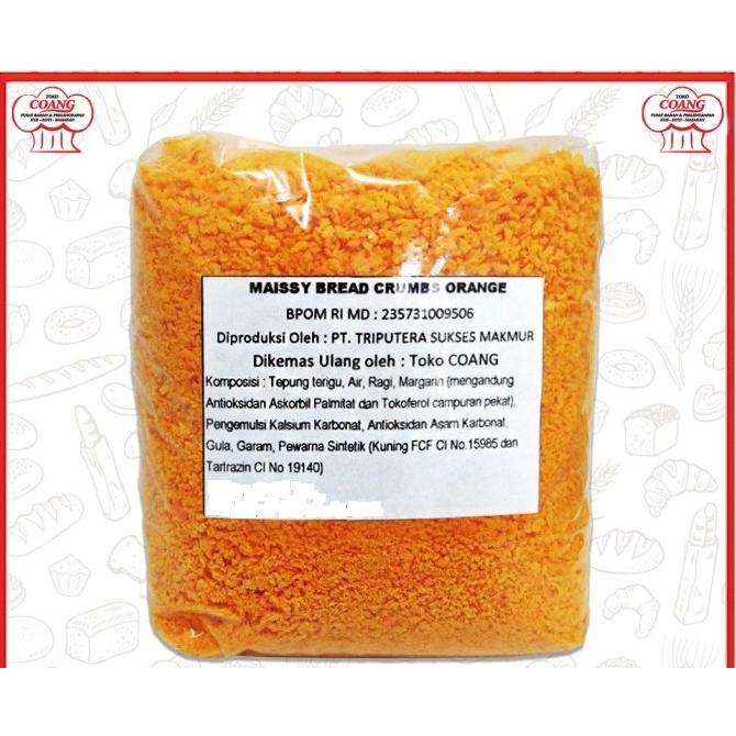 

BREAD CRUMBS ORANGE REPACK 1 KG - TEPUNG PANIR - TEPUNG ROTI