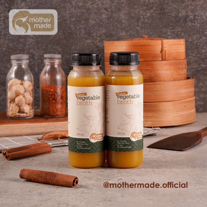 

[Ready Stock] Organic VEGETABLE Broth - Kaldu Sayuran Organik - (2x250ml)