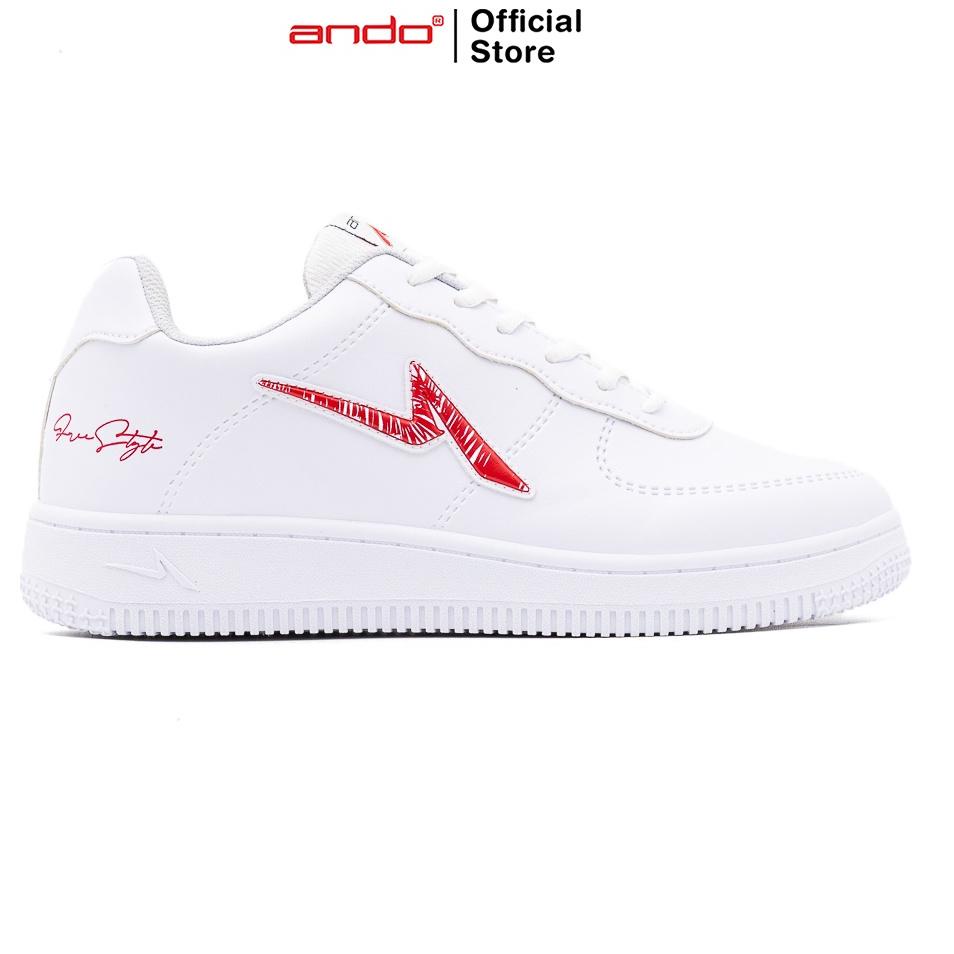 Harga Termurah Ando Official Sepatu Sneakers Curtiz Pria Dewasa - Putih/Merah