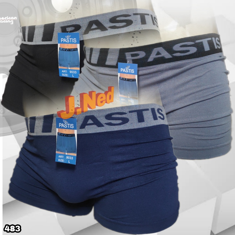 K483 - [Harga Per 1 Potong] CELANA DALAM PRIA [BOXER] PASTIS SIZE M - XL