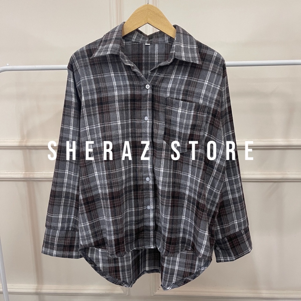 Kemeja Flanel Jumbo Ld 120 140 FLANELY SHIRT OVERSIZE XXL 5L Atasan Kemeja Kotak Wanita Remaja Terbaru