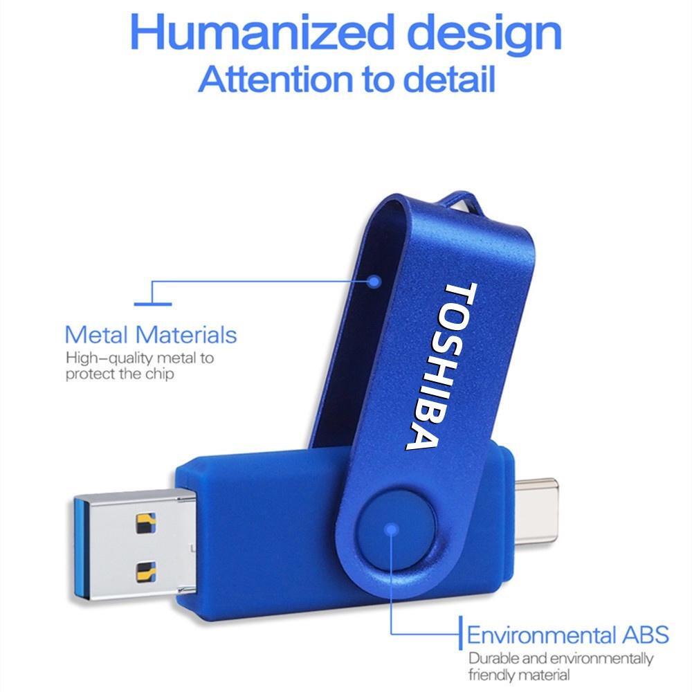 FLASHDISK TYPE C 32GB/64GGB/128GB/256GB/512GB/1TB/2TB LARGE CAPACITY FLASH DRIVE TOSHIBA TRANSMEMORY USB FLASH MEMORY USB 2.0