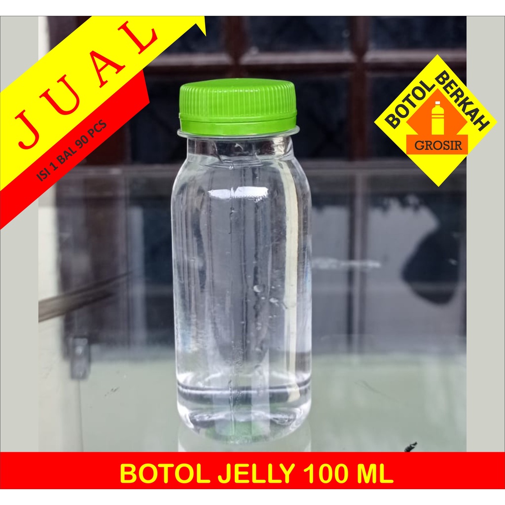 botol plastik 100 ml / botol jelly 100 ml