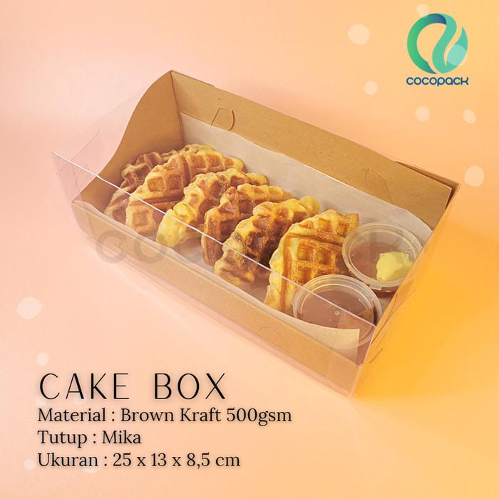 

Brown Paper Cake Box Mika 25X13X8,5Cm 10 Pcs