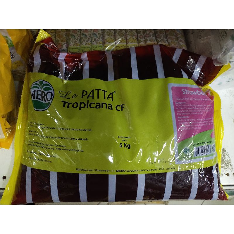 

5KG Le Patta Selai - Filling - Jam Blueberry Stroberi Nenas / Nanas Melon