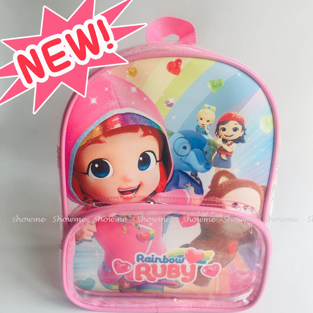 

SHOWME TAS RANSEL ANAK SEKOLAH / MIKA PREMIUM /LUNCH BAG / BINGKISAN / ULANG TAHUN / TAS BOTOL SUSU / TAS BABY / TRAVEL BAGS / TAS MIKA / GOODIE BAG RAINBOW RUBY CUTE