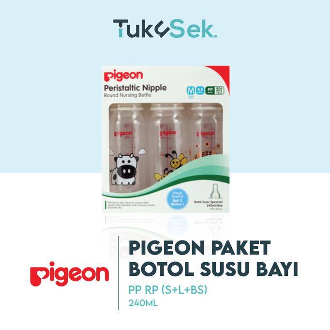 Tukusek PIGEON Paket PP RP 240Ml | Botol Susu Bayi