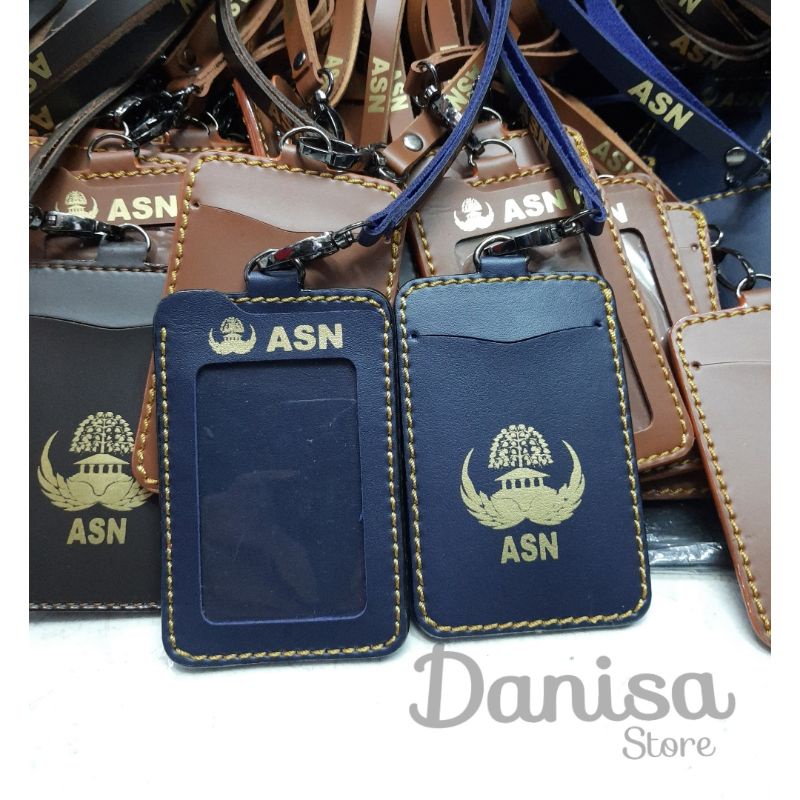 Name tag ID Card Kulit ASN KORPRI Holder id card