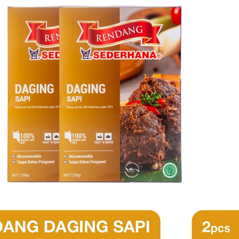 

◌ Rendang Sederhana - Paket Double Rendang Daging Sapi ✩