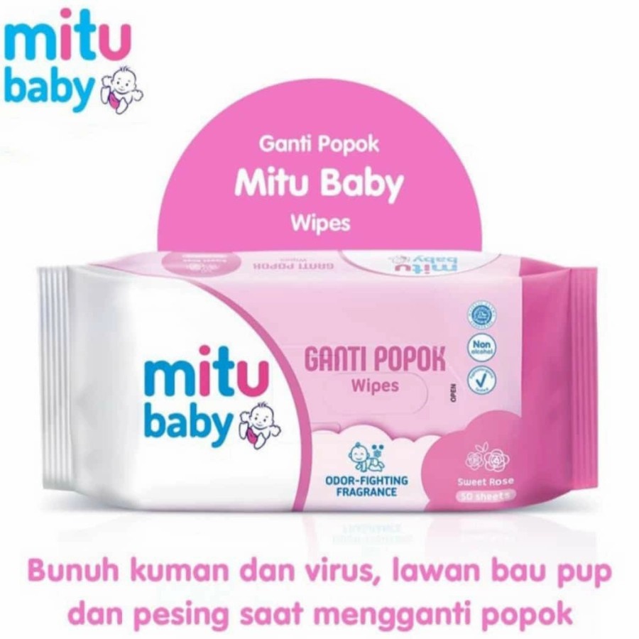 Mitu Baby Tisu Ganti Popok 2x50'S [BUY 1 GET 1]